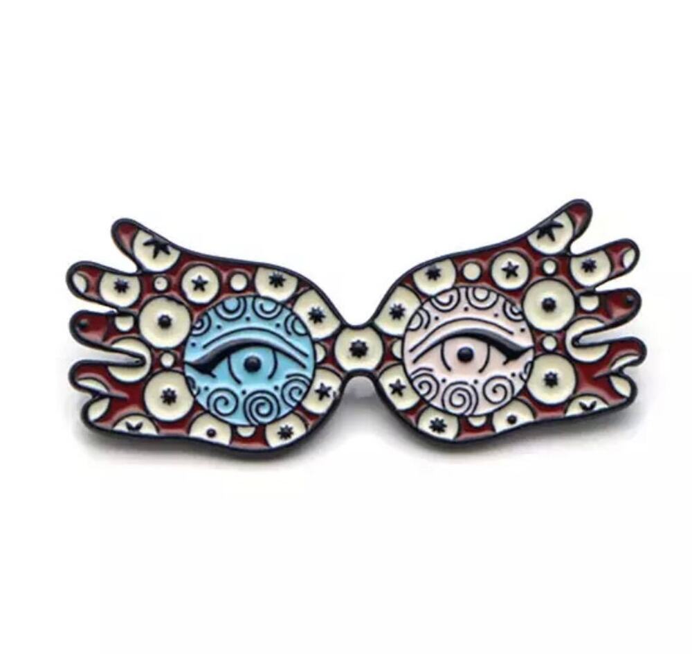 Harry Potter Magic Luna Lovegood Glasses Enamel Pins 361-1